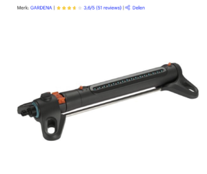Gardena zwenksproeier