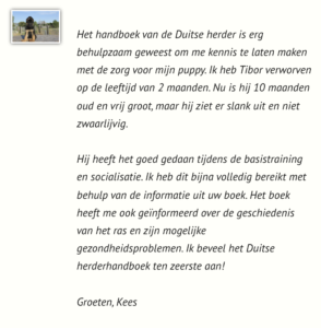 reviews duitse herder handboek