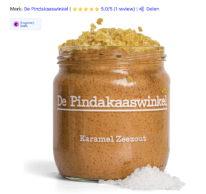 de pindakaaswinkel karamel zeezout