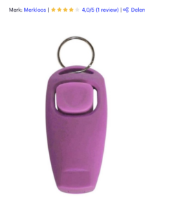 hondenfluit met clicker