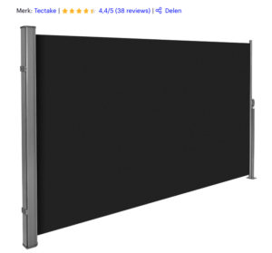 Tectake windscherm