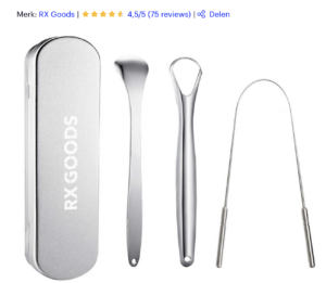 tongschraper voor mondverzorging