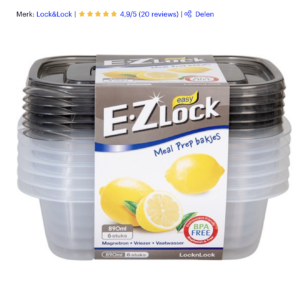 Lock & Lock bakjes