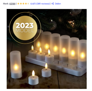 KENN 3D oplaadbare kaarsen