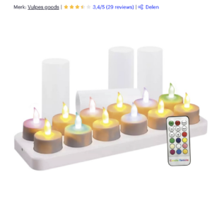vulpes goods led kaarsen